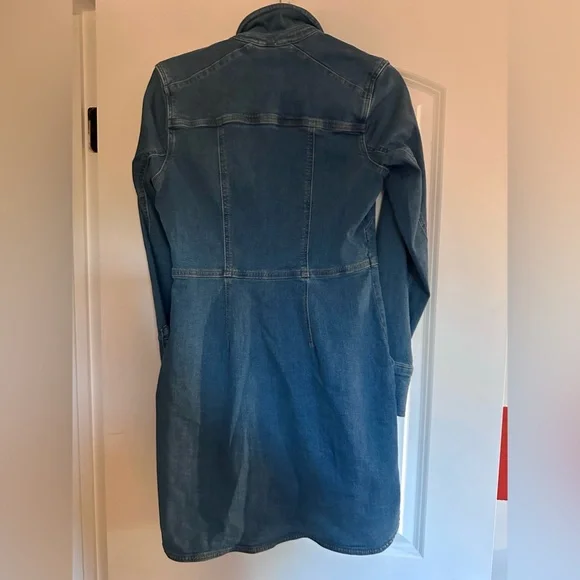 Free People Blue Long Sleeve Denim Dress - Picture 5 of 7